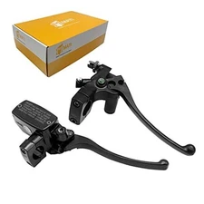 Brake Master Cylinder Clutch Lever 1" 25mm Compatible with Honda VT600 Black -