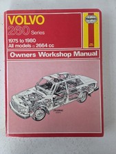 Volvo 260 Series Haynes Manual 1975 to 1980 262 264 265 C DL GL GLE V6 2664cc