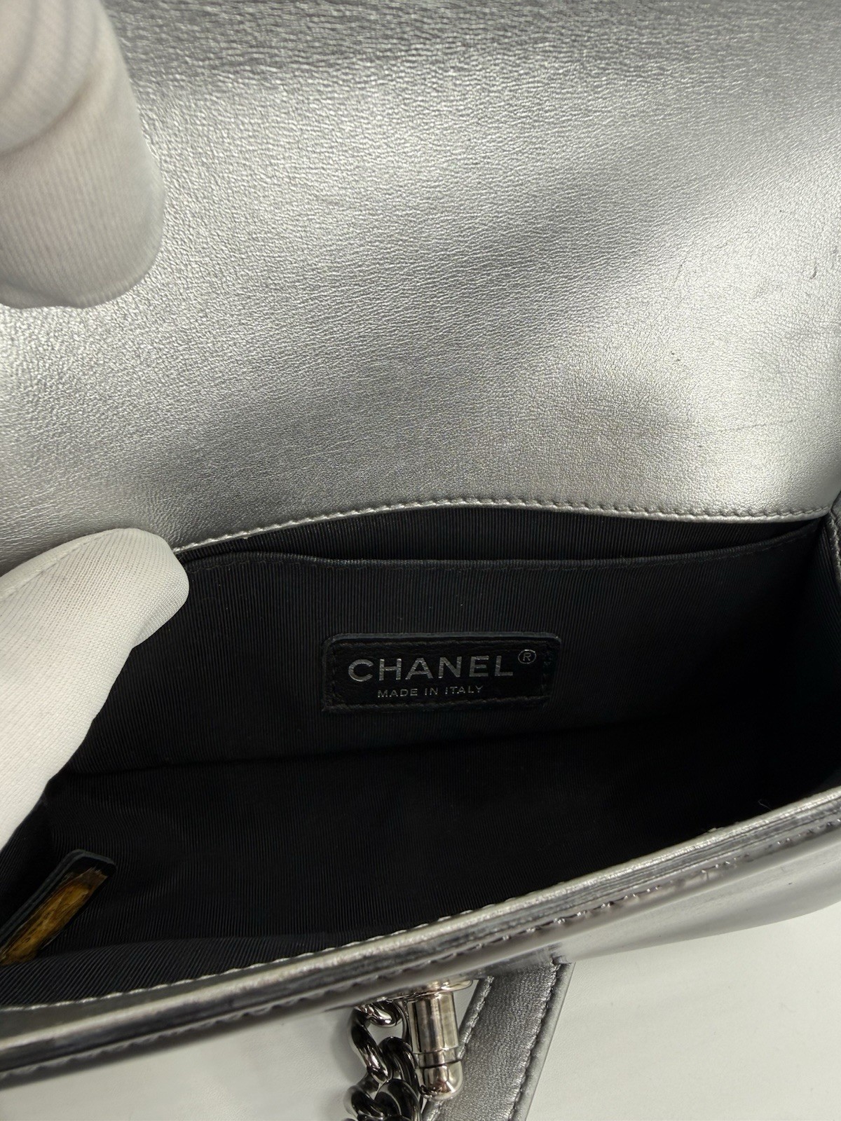 Chanel Plexiglass Pattern Two Tone Boy Bag - image 16