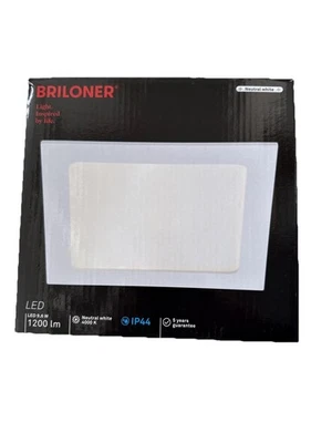 Briloner Einbaustrahler LED Panel Weiß 9,6W 4000K 1200lm Decken-Spot Ø170x170mm - Bild 1 von 4