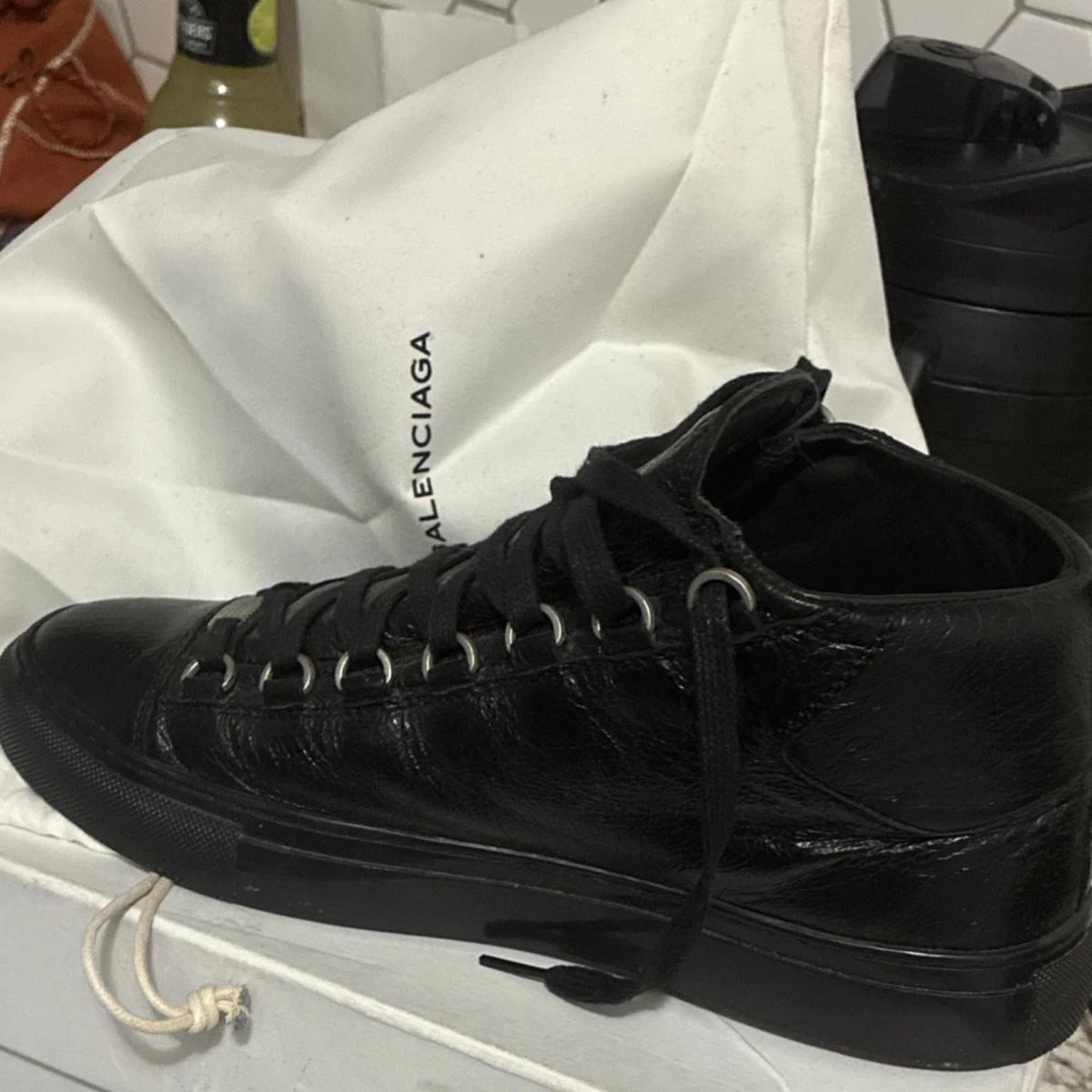 Balenciaga Arena Casual Shoes for Men Black for sale | eBay
