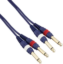 TRUE DYNA Line cable for audio TD-10PP (1m Phone x 2 / Phone x 2) 1m