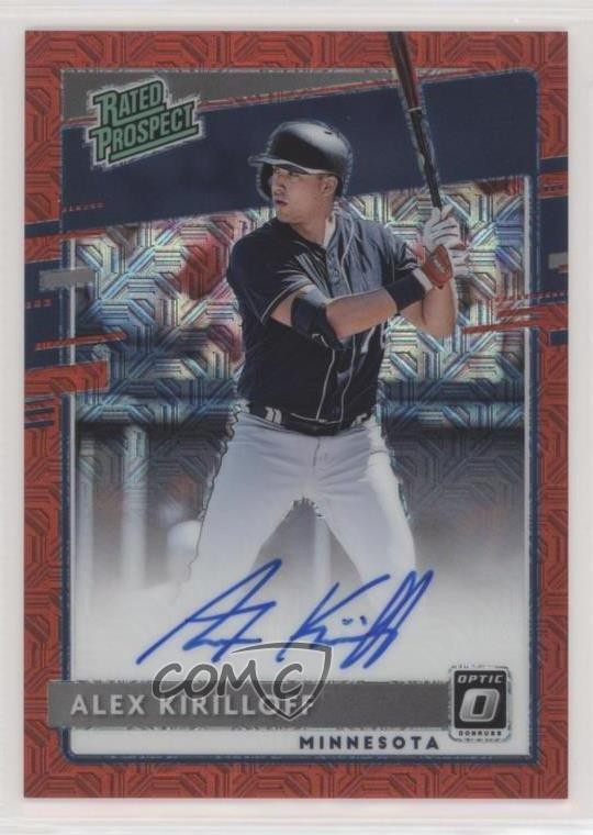 2020 Panini Donruss Optic Red Mojo Prizm 64/99 Alex Kirilloff #RPS-AK Auto 5m1