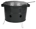 Portable Bucket Barbecue Outdoor Grill Picnic Bucket Camping Charcoal BBQ Grill