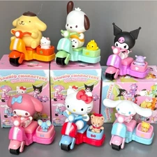 Sanrio Characters Riding Motorcycle Series Blind Box Confirmed Figures Art Toy
