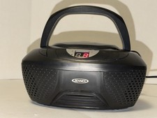 Jensen Model CD-475 Portable CD Player w/ AM/FM Stereo Radio Black Tested w/Cord