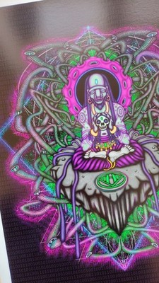 ''Cyber Sadhu'' 3. Auflage A4 Giclée Druck (2025) von Cujo Cussler.