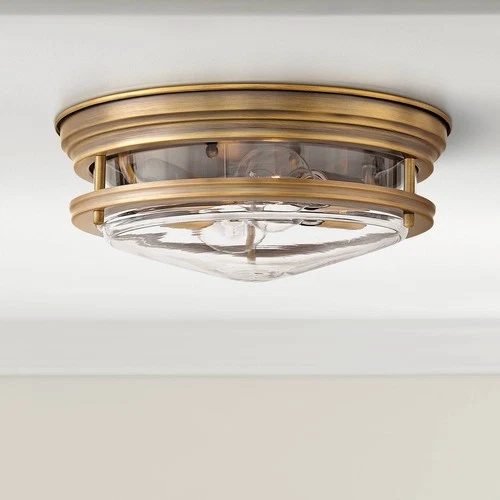 Hinkley Hadley 12" Wide Brushed Bronze 2-Light Ceiling Light - Picture 1 of 5