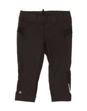 ATHLETA Womens Capri Leggings UK 10 Small Black Polyester AY08
