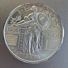 Standing Liberty Design, 1 Oz Silver Round .999 Fine Silver Ounce