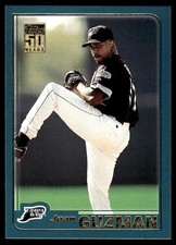Juan Guzman 2001 Topps #543 Devil Rays MLB READ FREE SHIPPING AutographDen