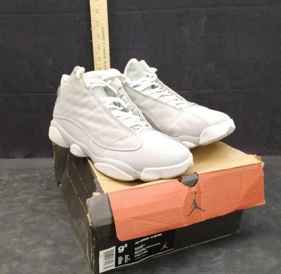 Nike Air Jordan 13 Retro White Gray Sneakers Size 9.5 With Box