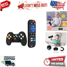 2-Pack Silicone Teether Toys for 0-6 Month Old Babies, Teethers for 6-12 Month O