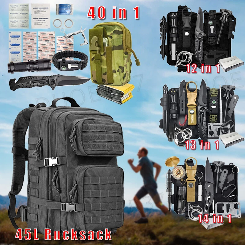 Außen Notfall Survival Kit Taktisch Camping Outdoor Gear Multi Tools /  Rucksack