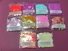 Solvent Resistant Cherry blossoms nail art glitter shapes sequin Epoxy US Seller