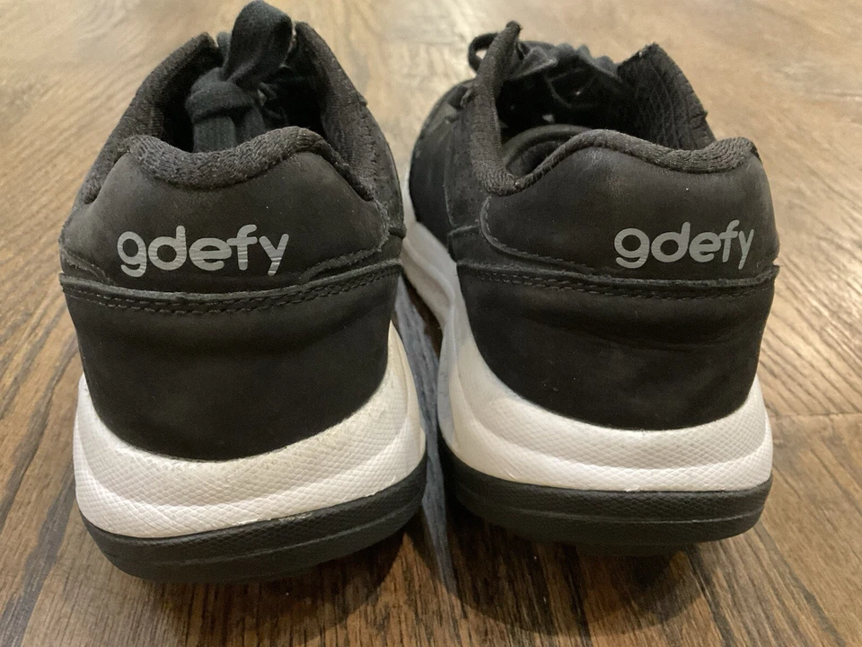 GDEFY Gravity Defyer Mighty Zapato para Caminar Negro/Gris Tenis Zapatos Mujer Talla 8.5 M Foto 4 de 4
