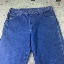 Workrite FR Jeans Mens 38x31 Hemmed Blue ARC Cat 2 Flame Resistant NFPA 2112