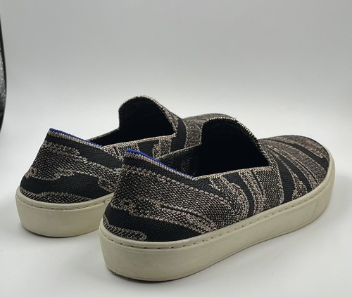 Rothys The Loafers Golden Shimmer Stretch Knit Flats Slip On Size 7 - Picture 5 of 13
