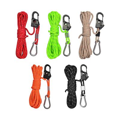 4mm Tent Guy Rope with Pulley Durable Tent Guide Rope for | eBay Australia