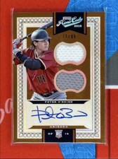 2016 Prime Cuts Dual Jersey Auto Peter O'Brien RC Auto /99 Arizona Diamondbacks