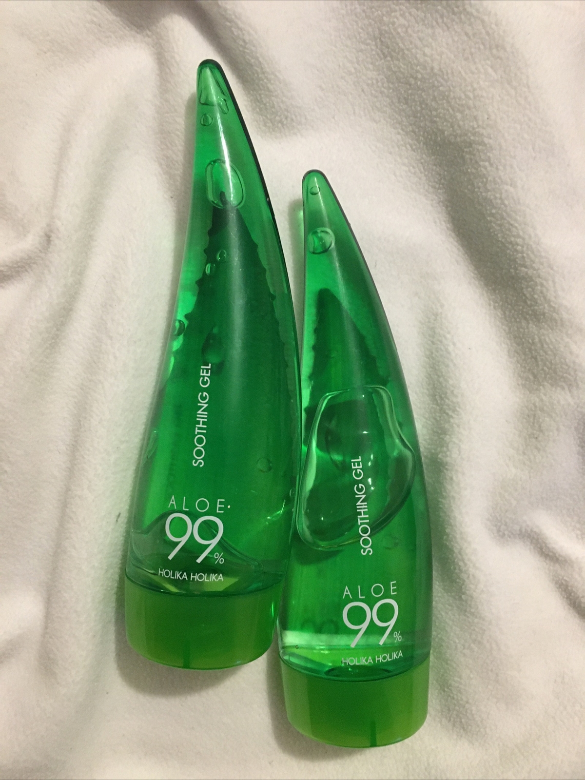 X2 HOLIKA HOLIKA 99% Aloe Vera Soothing Gel Calms Sensitive Skin 55ml (110ml)
