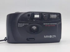 Minolta Memory Maker III 3 Big Viewfinder 35mm Film Point Shoot Camera Tested