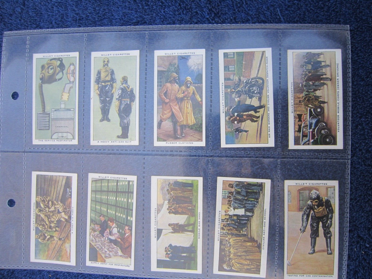 wills cigarette cards air raid precautions WILLS CIGARETTE CARDS 