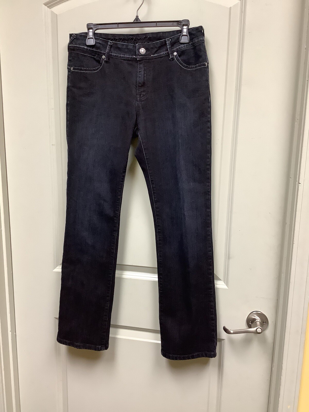 Multiblu Women's Jeans W40 L30 Blue Dark Blue Used Straight Stretch German image 4