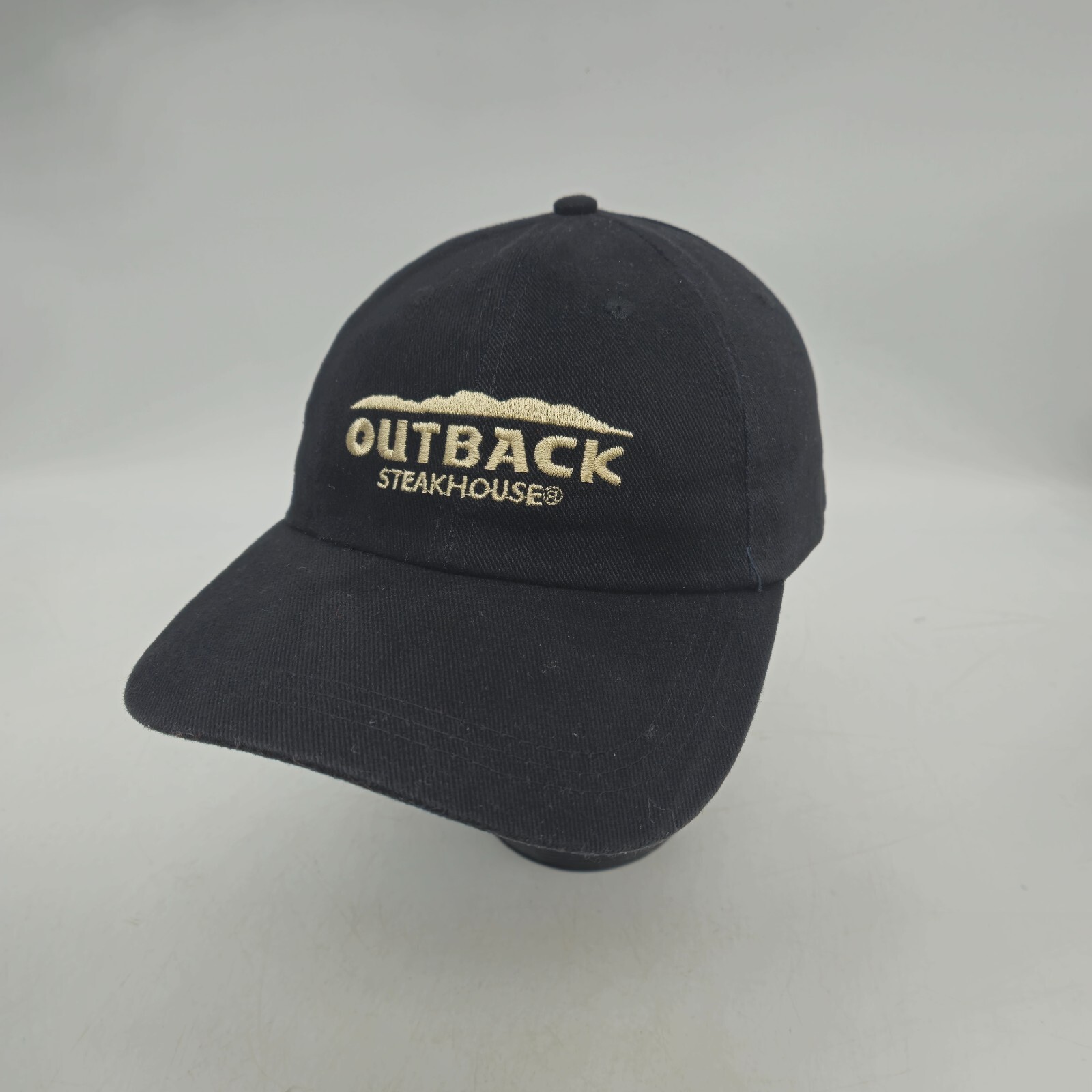 Outback Strapback Hat Baseball Cap Logo Crew Uniform Employee Black Steakhouse