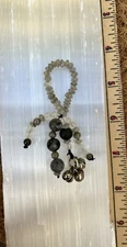 Protective Charm Bells Pretty Crystal Beaded Tassel. Fidget Toy