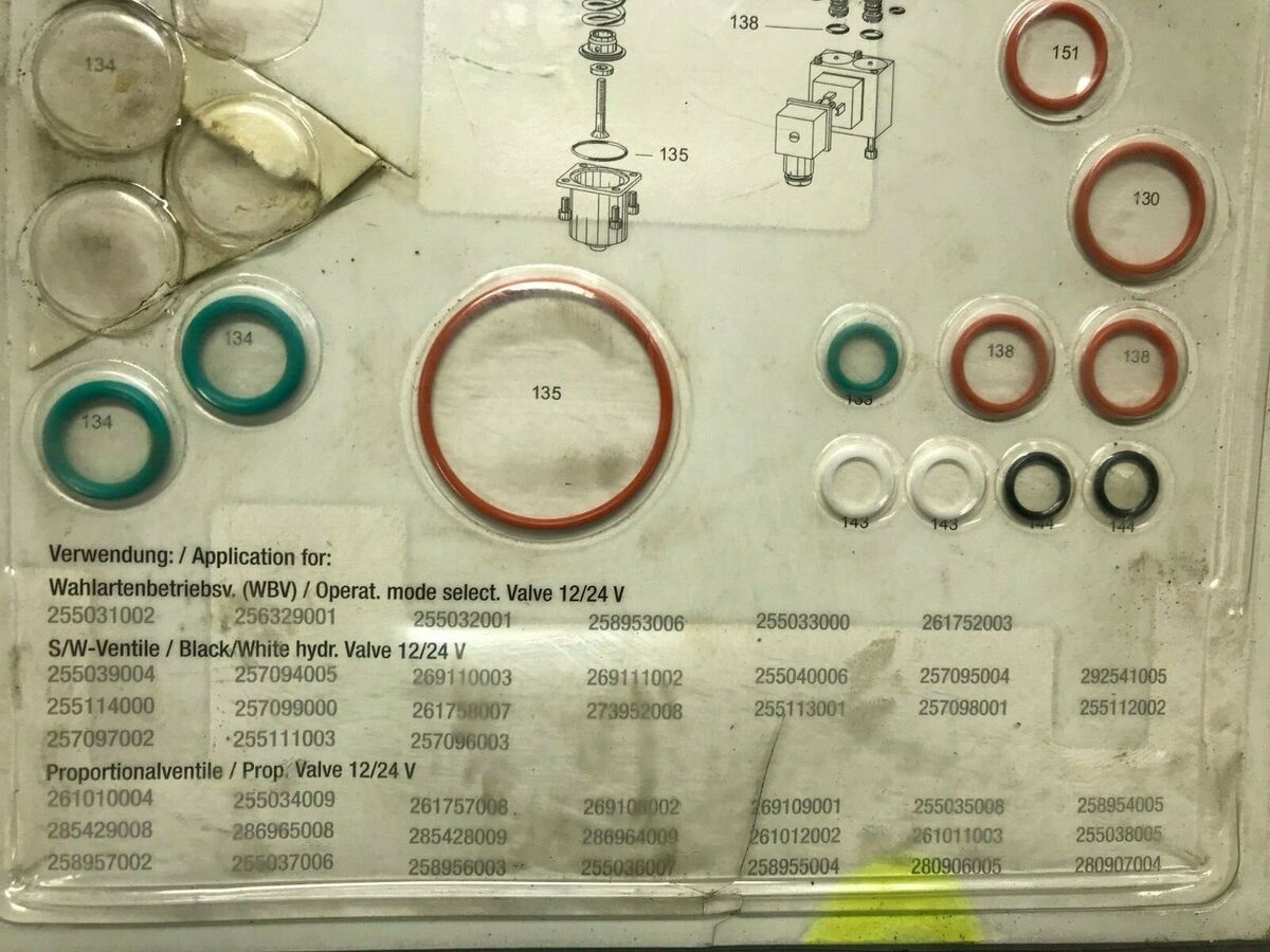 471710 Putzmeister **PARTIAL** HV BOOM O RING KIT – TRM.1228 471710 Putzmeister **PARTIAL** HV BOOM O RING KIT – TRM.1228