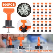 200PCS Floor Wall Tile Levelling System Leveler Tools Kit Reusable Construction