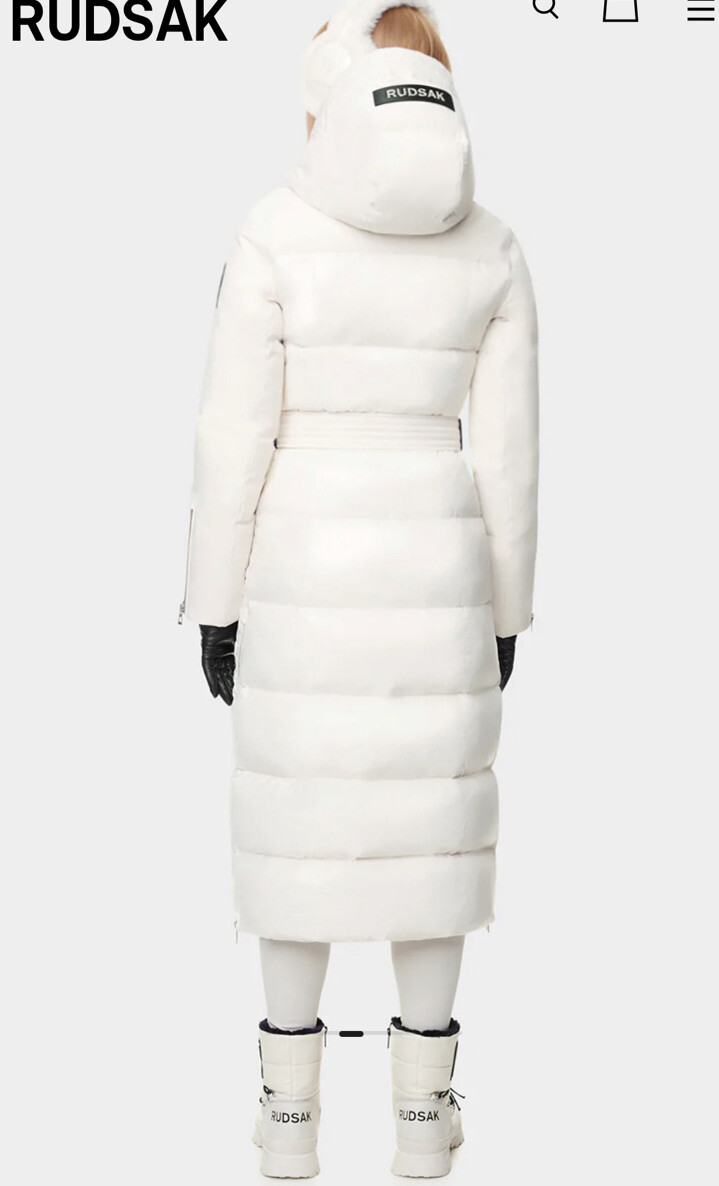 BNWT Rudsak CALI WOMEN'S RECYCLED STORMSHELL MAXI DOWN PUFFER $1295 Iceland Med image 4