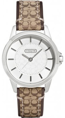 Coach New York 14501525 Stainless Steel w/ Genuine Leather Band Ladies Watch Coach Classic Signature Women main image 2