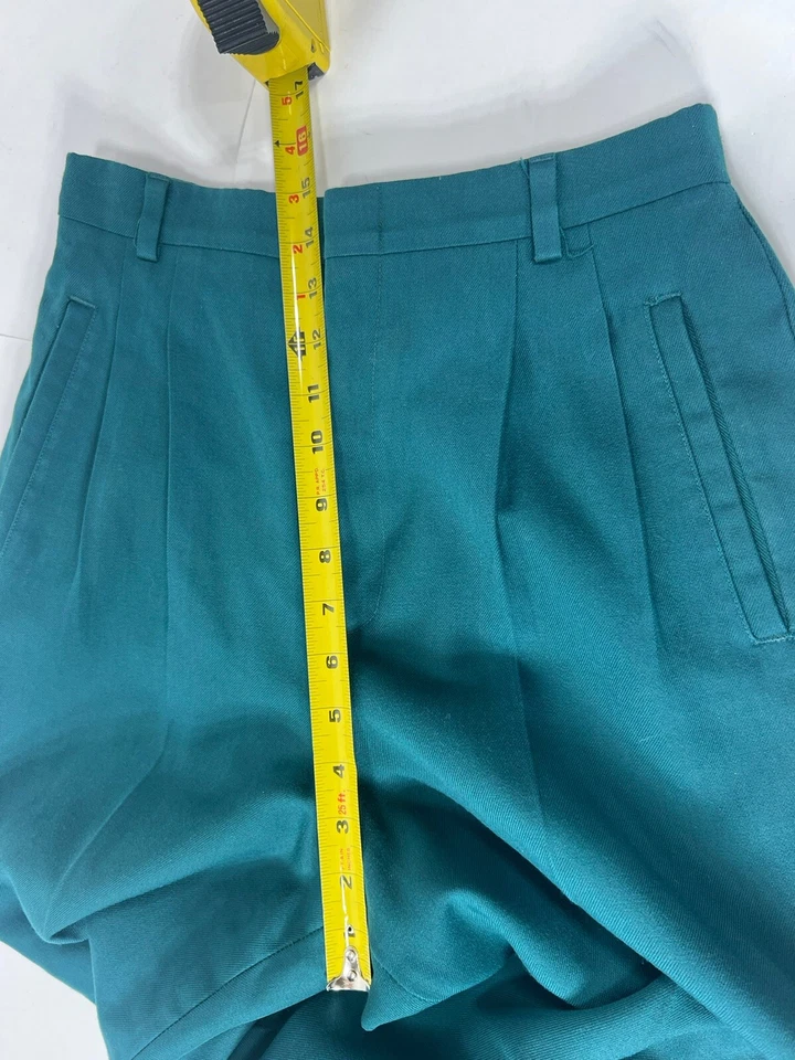 Винтажные брюки зеленый кинжал высоты брюки широкие ноги гольф сирена Academia 60-х - Изображение 4 из 4