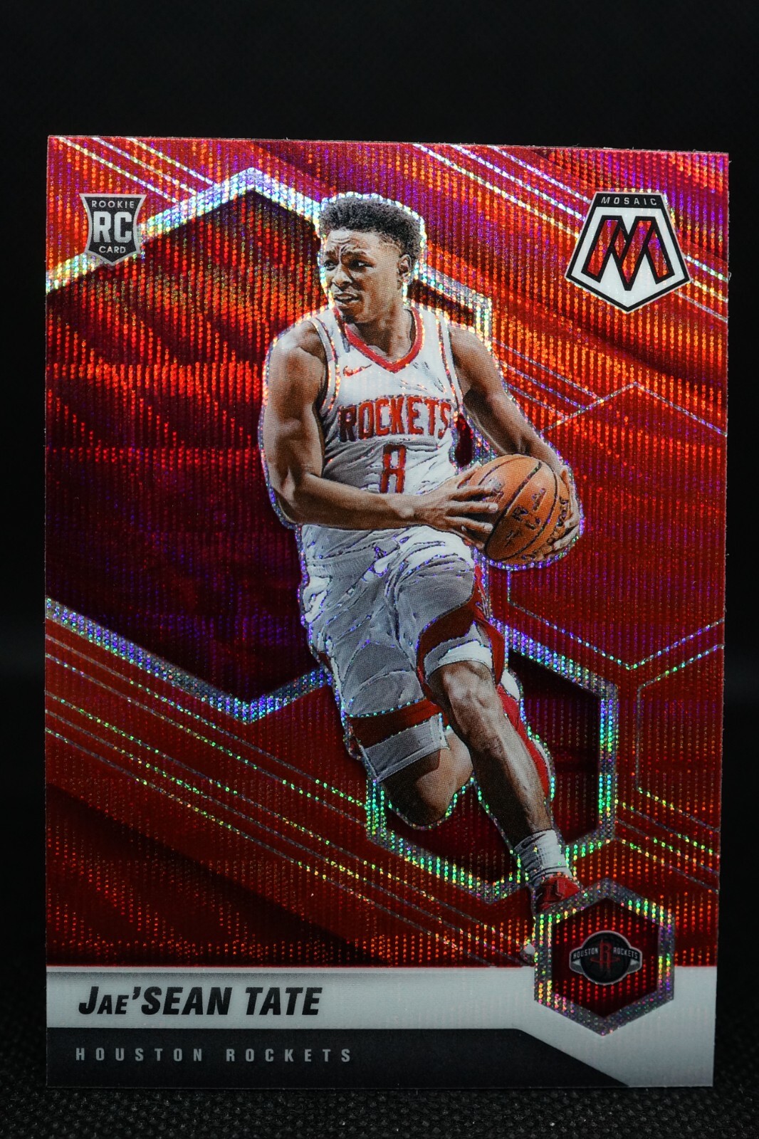 2020-21 NBA Panini Mosaic Rookie Mosaic Red Wave Prizm Jae'Sean Tate #214 RC