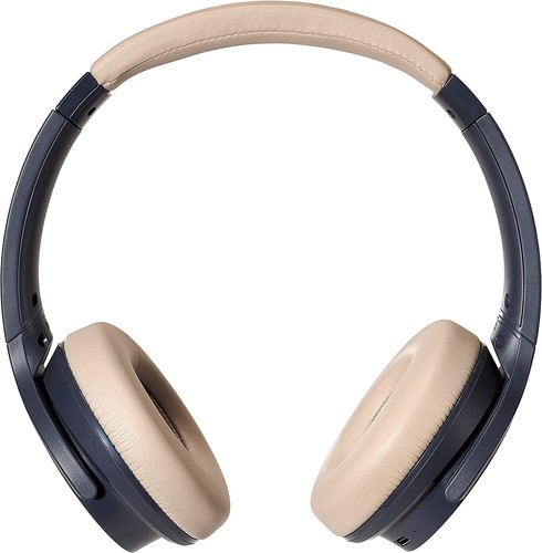 Audio-Technica Bluetooth Wireless On Ear Headphones - Navy/Beige - Picture 4 of 7