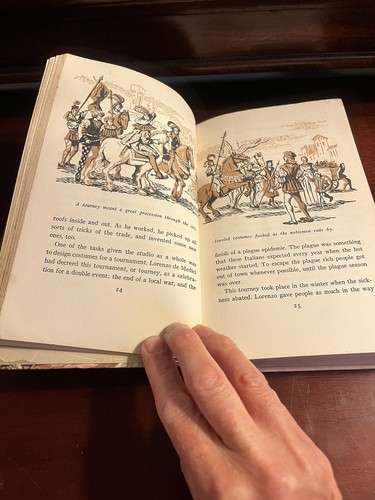 Leonardo Da Vinci by Emily Hahn, illustrated by Mimi Korach (1956) - Picture 8 of 10