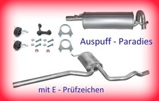 Abgasanlage Auspuff für VW Passat 3B 1.8 Typ 3B2 & 3B5 (B5) 92KW ab Bj. 96 + Kit