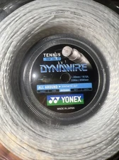 YONEX Dynawire Tennis String Reel 16g White/Silver 200m / 656 Feet