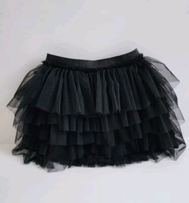 ZARA BLACK GIRLS LAYERED TULLE SKIRT YRS