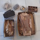 LOT PLACAGE BOIS MARQUETERIE RESTAURATION DIVERS ESSENCES DONT 1KG EBENE BRUT