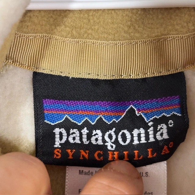Patagonia Synchilla Vest Womens Small Gull Zip Jacket Floral Cream Gold - Image 3 of 4