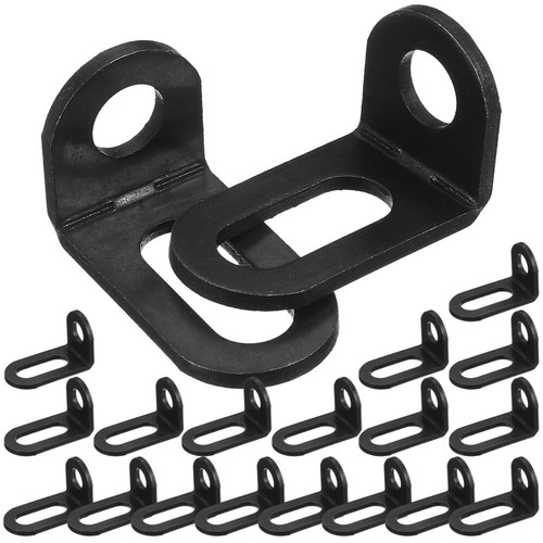 20 Pcs Furniture Angle Brackets Metal Iron Horn Code Heavy Duty Corner Small