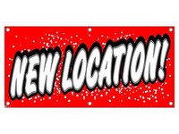 Location - Retail Store Business Sign Banner Location - Retail Store Business Sign Banner