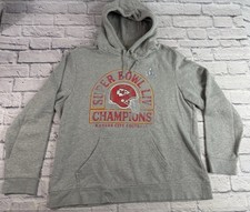 Kansas City KC Chiefs Hoodie Mens XL Fanatics Super Bowl LIV - EUC