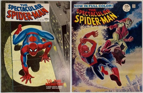 The Spectacular Spider-Man #1 #2 1968 Silver-Age Vintage Marvel Comics