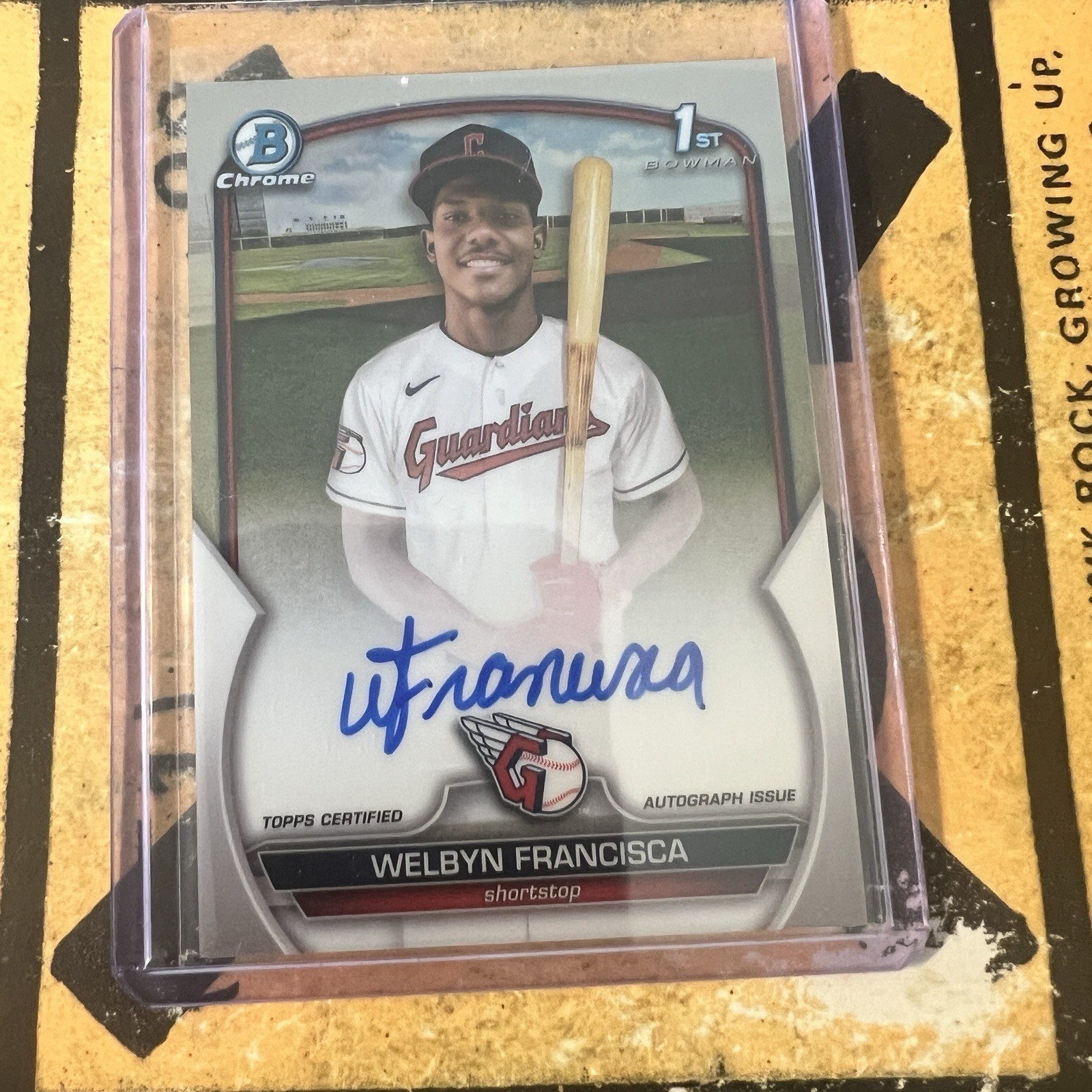 2023 Bowman Chrome Welbyn Francisca Autograph Cleveland Guardians Auto CPA-WF