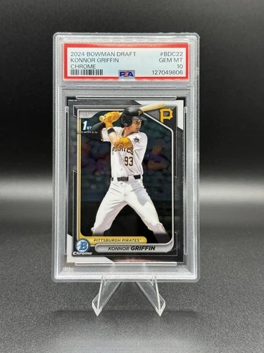 Konnor Griffin 2024 Bowman Draft - Chrome Pirates PSA 10 💎 #BDC-22 (RC)