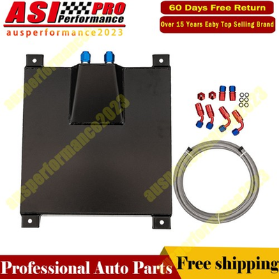 #ad 10 Gallon Aluminum Fuel Cell Gas TankCapLevel SenderNylon Fuel Line Kit NEW $149.00